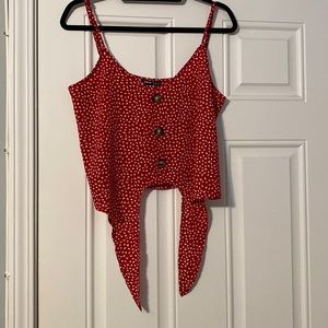 SHEIN Buttoned Front Knot Cami Top.